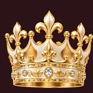 Ornate royal crown — Vincispin