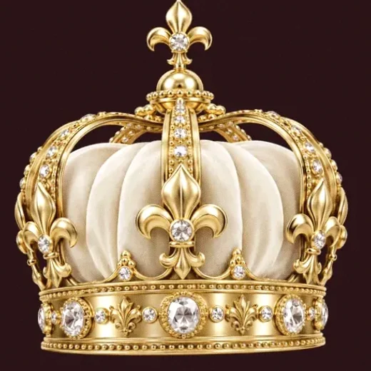 Jeweled royal crown — Vincispin